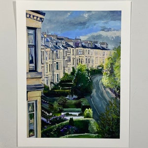 Hayburn Crescent, Giclee Print
