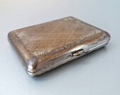 Vintage Cigarette Case Case Soviet Cigarette Holder Soviet Metal Cigarette Case Card Holder