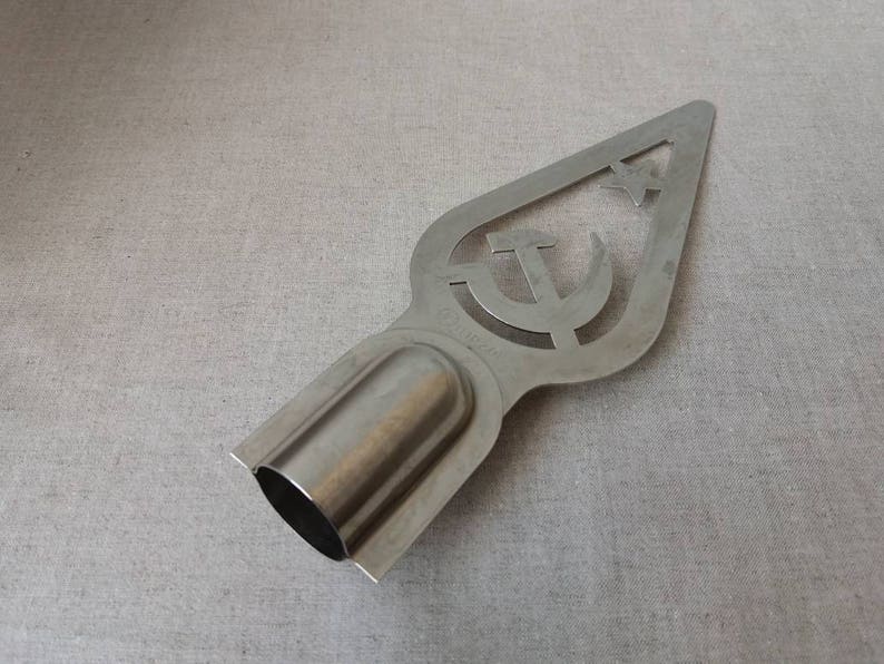 Vintage Flag Topper Hammer and Sickle USSR Soviet Symbol Collectible USSR Metal Flag Tip Soviet Communism Made in USSR 70s Soviet Flag Tip