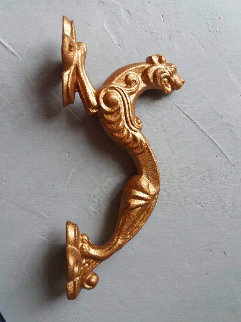 Vintage Tiger Door Knob Rustic Door Handle Soviet Metal Door Etsy