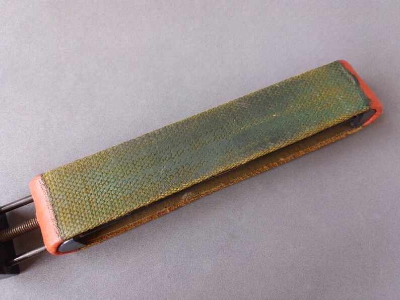 Vintage straight razor strop Leather shaving strop with wooden Etsy