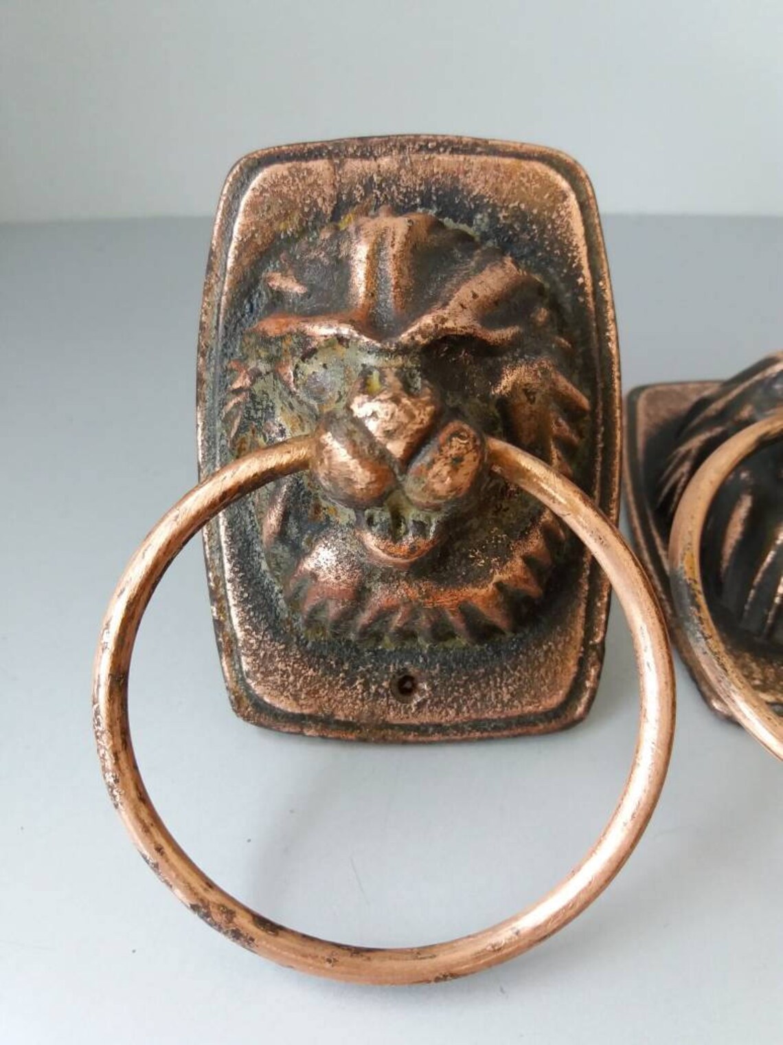 Soviet Lion Door Knob Vintage Lions Cast Iron Door Knob Retro Etsy
