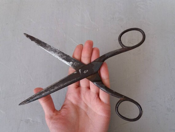 large metal scissors