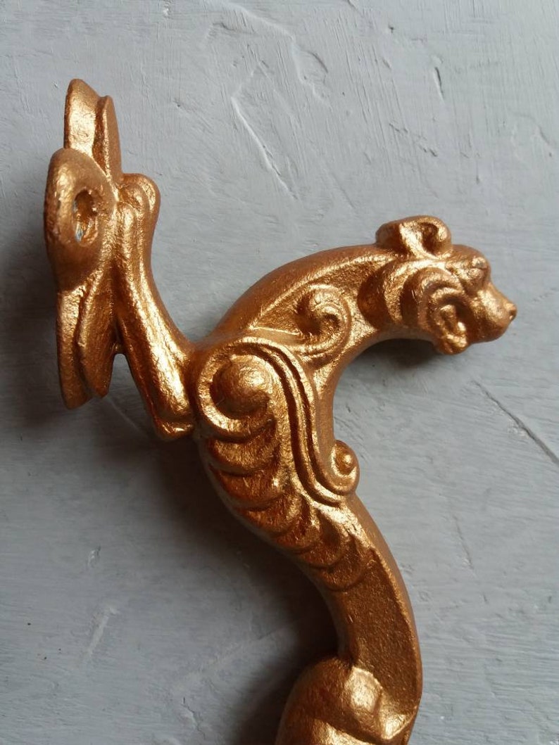 Vintage Tiger Door Knob Rustic Door Handle Soviet Metal Door Etsy