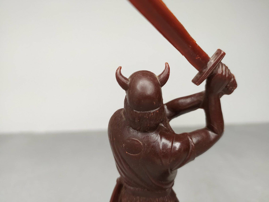 Viking Vintage Plastic Toy Soldier Medieval Viking Soviet Etsy