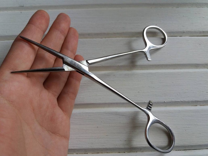 Soviet surgical clamps Medical Tool Vintage forceps Medical Etsy