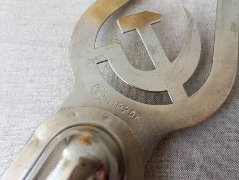 Vintage Flag Topper Hammer and Sickle USSR Soviet Symbol Collectible USSR Metal Flag Tip Soviet Communism Made in USSR 70s Soviet Flag Tip