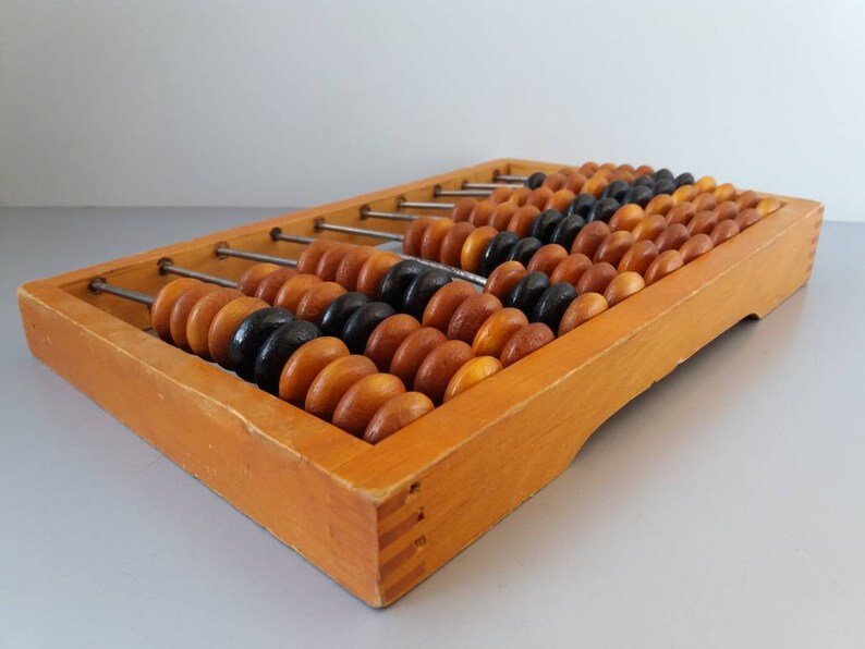 vintage wooden abacus