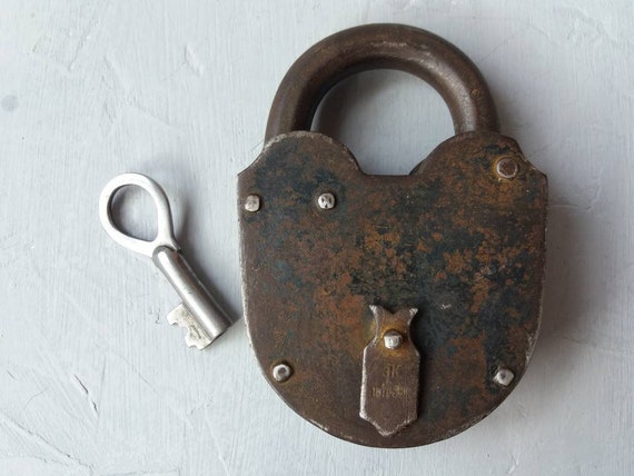padlock and key metal padlock without key love lock collectible padlock brass key wedding lock steampunk decor farmhouse style padlock door