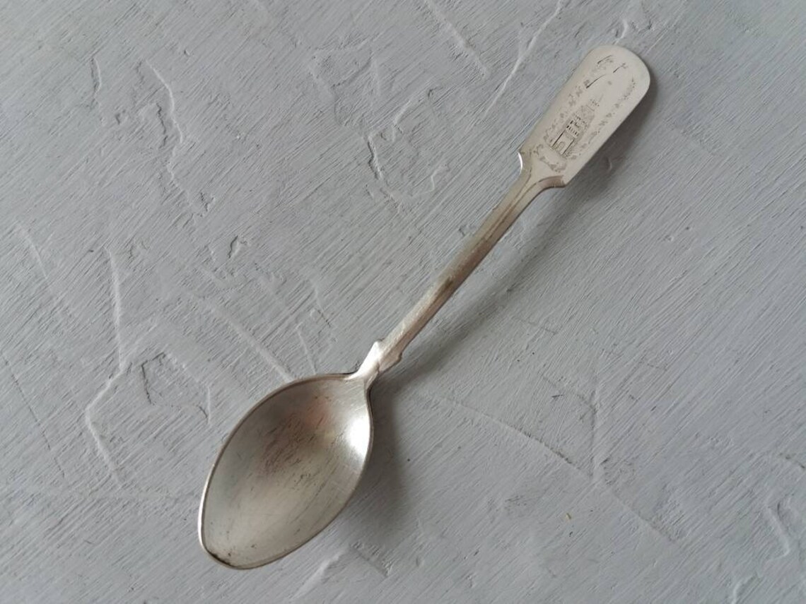 Vintage german silver tea spoon Kremlin Soviet coffee spoons Etsy