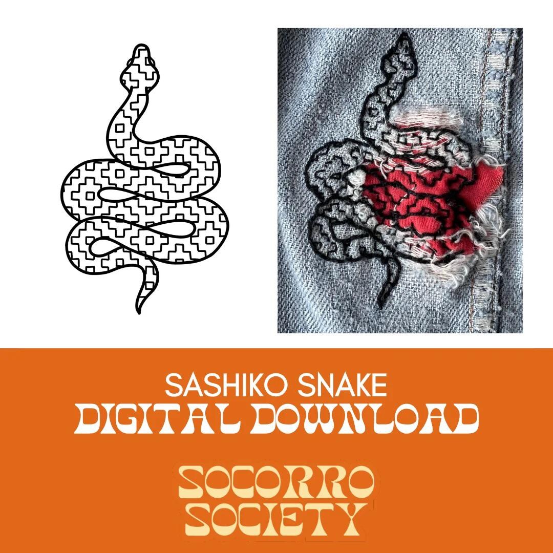 Digital Download- Sashiko Snake - Etsy Digital Download- Sashiko Snake - Etsy