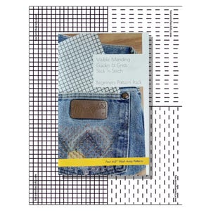 Visible Mending Stick and Stitch Patterns- Starter Pack