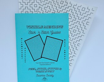 Sashiko Inspired Visible Mending Stick ‘n Stitch Patterns