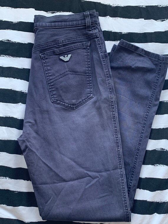 navy blue armani jeans