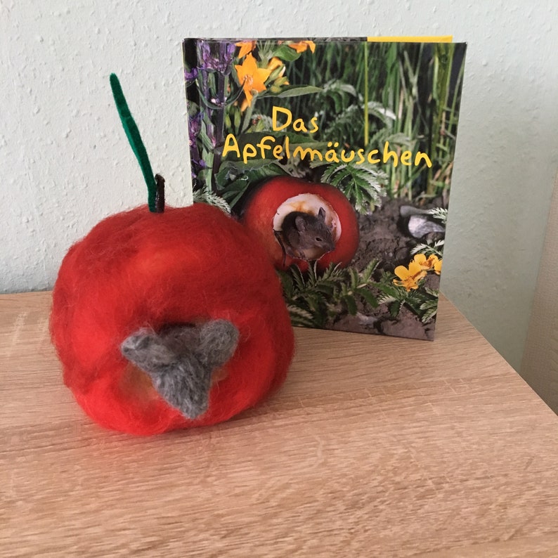 Apfelmäuschen Maus in Apfel Jahreszeitentisch Etsy
