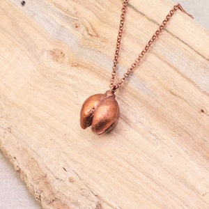 Real Cone Copper Necklace, Electroformed BB41 Handmade Nature Inspired Jewelry image 1