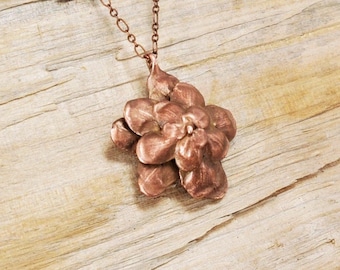 Real Pine Cone Top Copper Necklace , Electroformed-Z9- Handmade Nature Inspired Jewelry