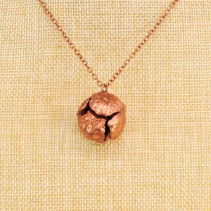 Real Cypress Cone Copper Necklace, Electroformed -T25- Handmade Nature Inspired Jewelry