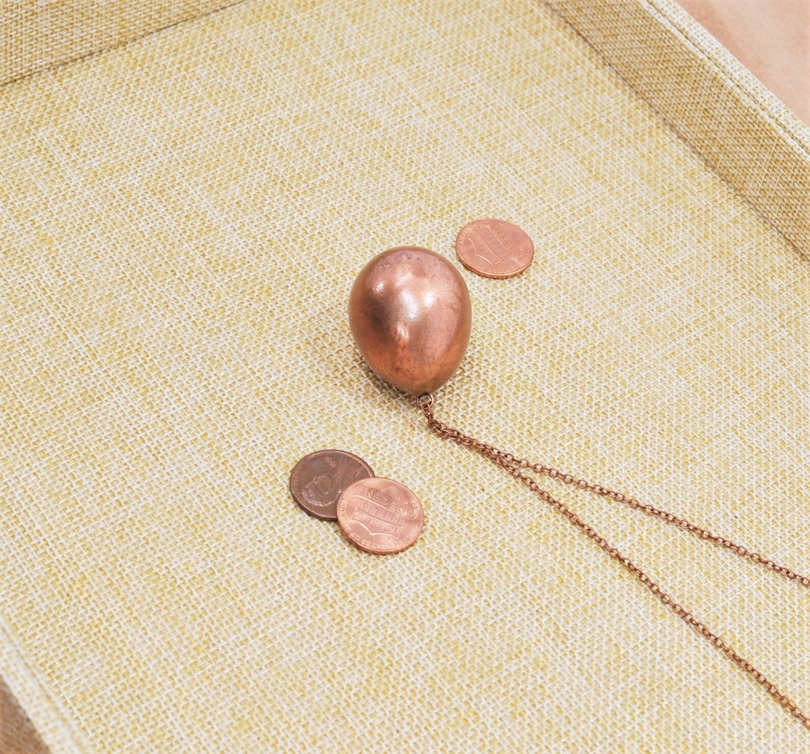 Real Small Quail Egg Copper Necklace V22 Handmade Nature Etsy