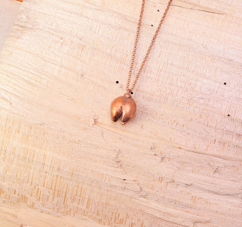 Real Cone Copper Necklace, Electroformed BB41 Handmade Nature Inspired Jewelry image 5