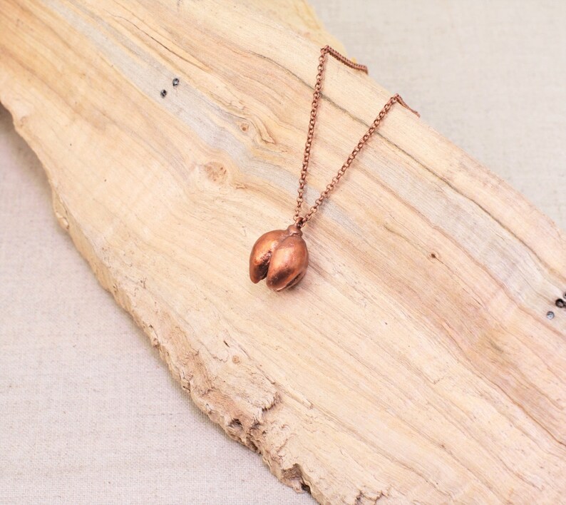 Real Cone Copper Necklace, Electroformed BB41 Handmade Nature Inspired Jewelry image 1