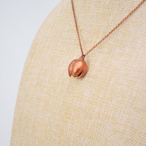 Real Cone Copper Necklace, Electroformed BB41 Handmade Nature Inspired Jewelry image 6