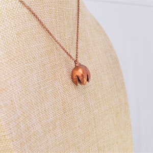 Real Cone Copper Necklace, Electroformed BB41 Handmade Nature Inspired Jewelry image 7