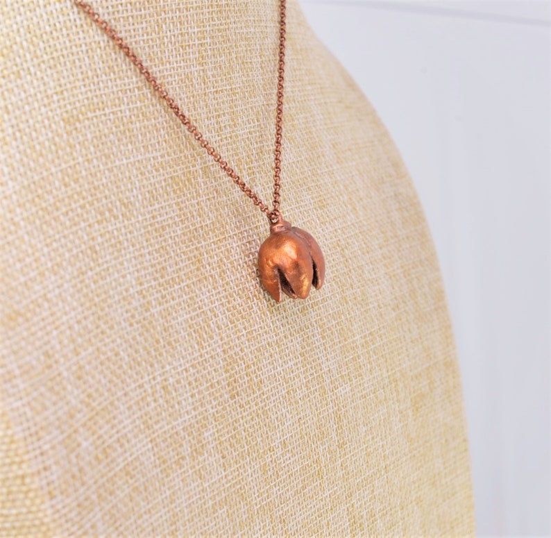 Real Cone Copper Necklace, Electroformed BB41 Handmade Nature Inspired Jewelry image 7