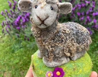 Sheep needle felted CVM wool