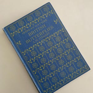 Vintage Nature Book – British Butterflies by A.M. Stewart – Peeps at Nature Series – Hardback with Illustrations