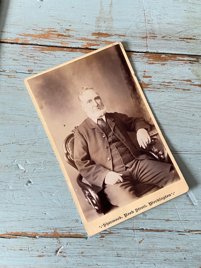 Victorian Photograph Of a Man Workington