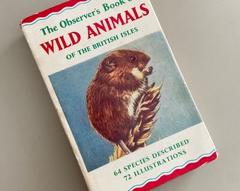 Il libro degli osservatori degli animali selvatici delle isole britanniche con sovraccoperta vecchio stile Warne 5