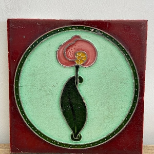 Antique Art Nouveau Tile by A. M. Ltd | Circa 1900–1915