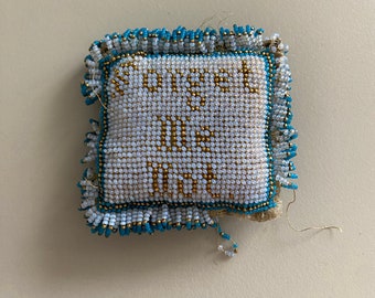 Forget Me Not Beaded Pin Cushion