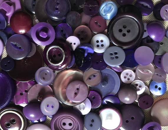 100 Purple buttons