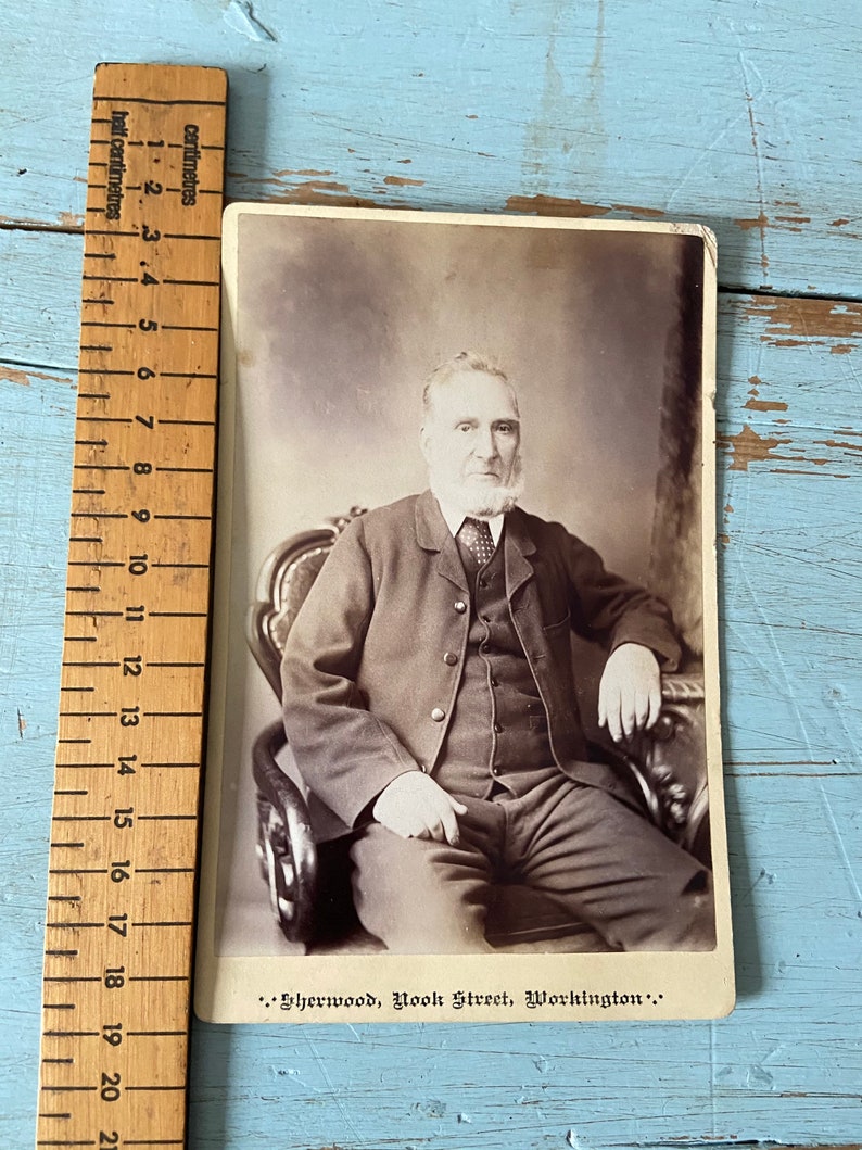 Victorian Photograph Of a Man Workington