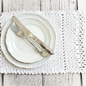 Bordsunderlägg / Glasunderlägg Esmée - Lantgård - Shabby Chic - Linnevitt