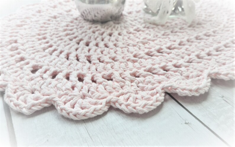 Tischset oval GUINEVERE in rosé aus 100% BW Bild 6