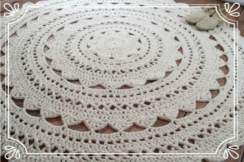 Carpet MINOUX 150 cm in white image 4