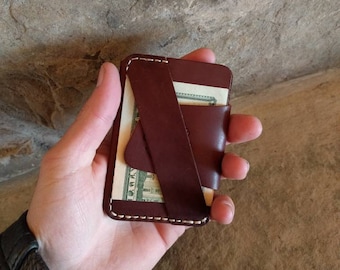 The Wraptor #2S+ , Minimalist wallet, Handmade, EDC, Leather wallet man, Slim card wallet, Front pocket wallet, small wallet