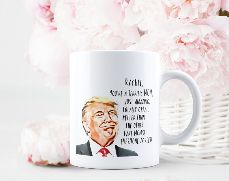 Trump Custom Mom, Trump personalizado, taza de mamá personalizada, regalo personalizado para mamá, taza con nombre de mamá, taza de mamá divertida, Navidad de mamá personalizada imagen 4
