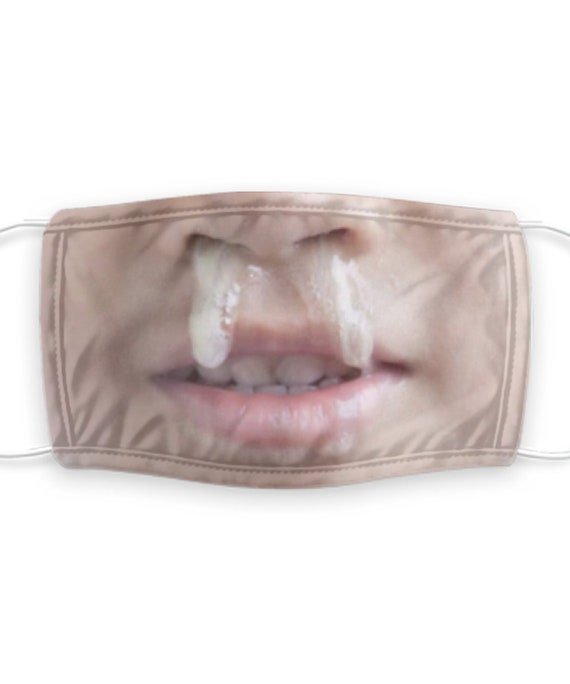 Snot Nose Facemask Snotty nose mask Funny facemask Gross Etsy