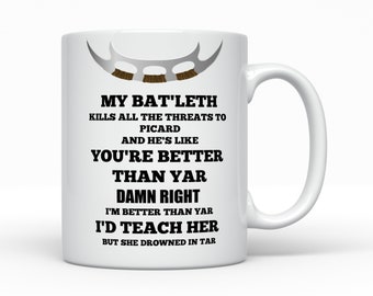 Star Trek TNG Fan Funny Meme Quote Mug, Gift for Trekkie, The Next Generation, Trekkie Christmas, Trekkie Birthday Coffee Mug
