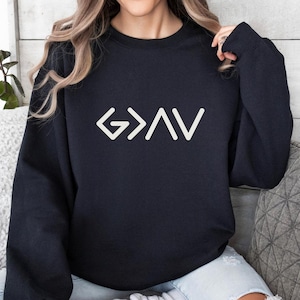 God Is Greater Than The Highs And Lows Sweatshirt, Christian Gift Ideas, Religious Gift, Gift For Her, Gift For Him