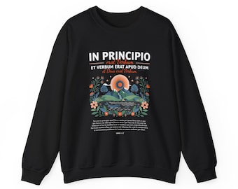 John 1:1 Latin Shirt, In Principio Shirt, Classical Homeschool Tee, Cycle 3 Shirt, Latin Teacher Gift, Homeschool Mom Gift