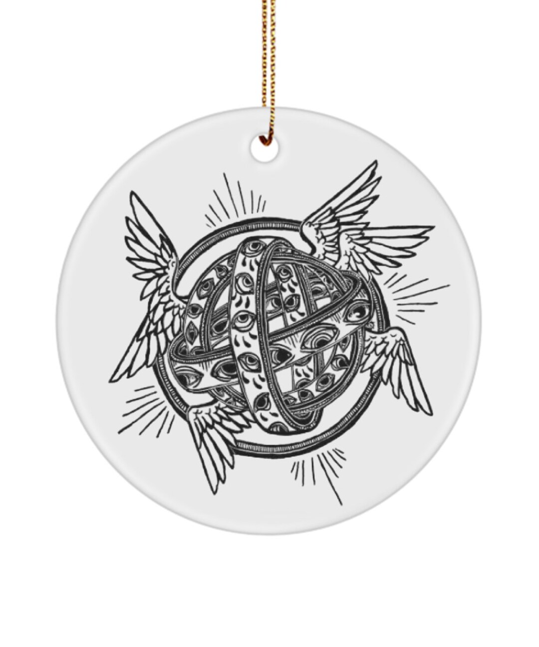 Biblically Accurate Angel Christmas Tree Ornament, Funny Wall Hanger