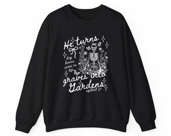 Dry Bones Come To Life Shirt, He Turns Graves Into Gardens Top, Ezekiel 37 Bible Verse Shirt, Floral Skull Shirt, Christian Women's Gift