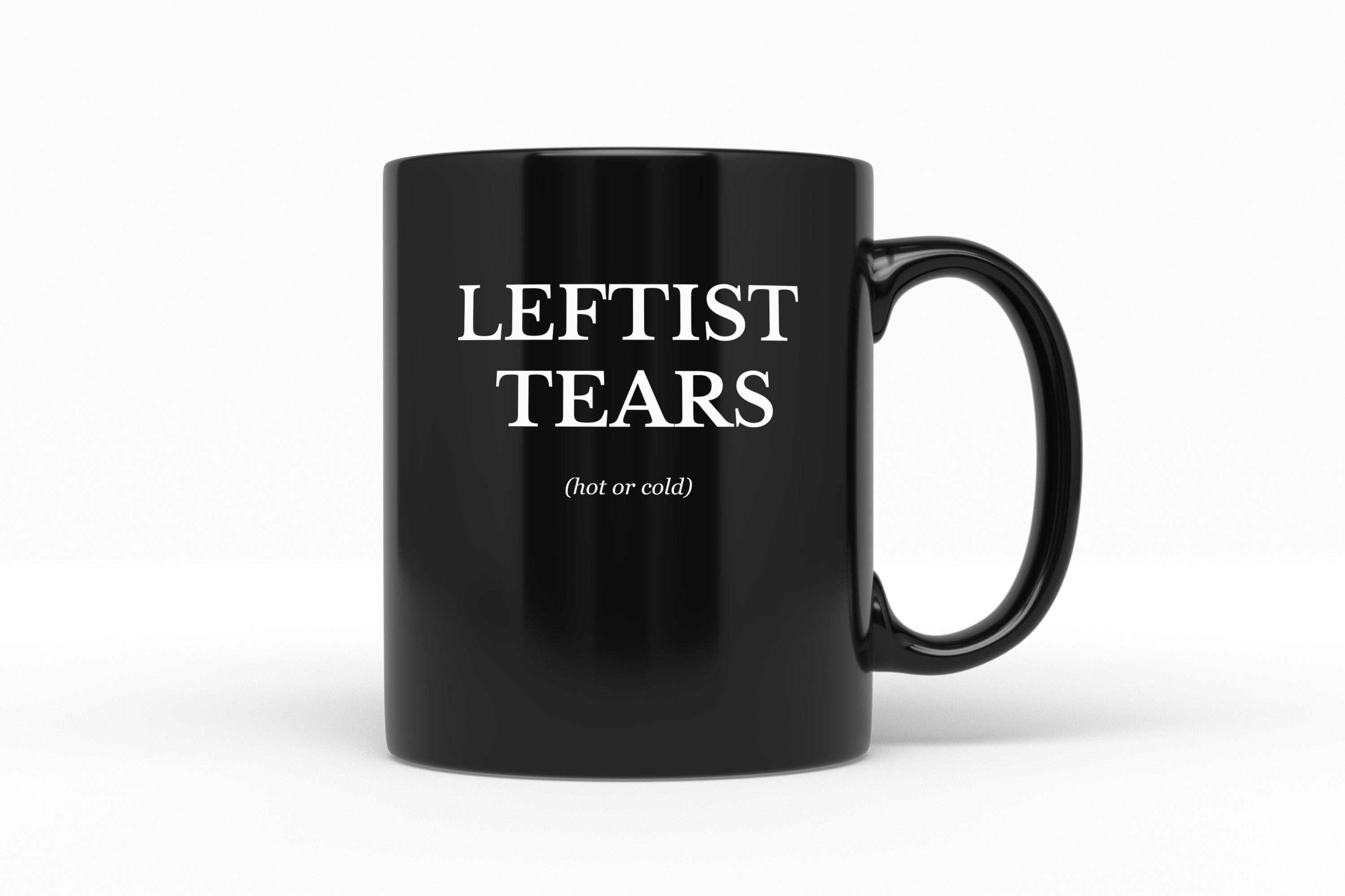 Leftist Tears Hot or Cold Black Coffee Mug Anti SJW Etsy