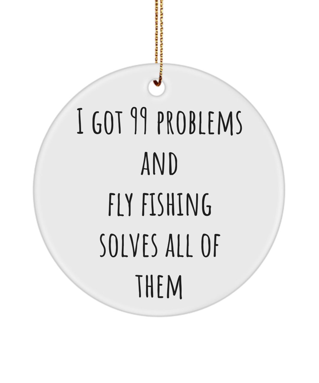 Fly Fishing Christmas Ornament Tree Hanger Keepsake, Fly Fishing Gifts