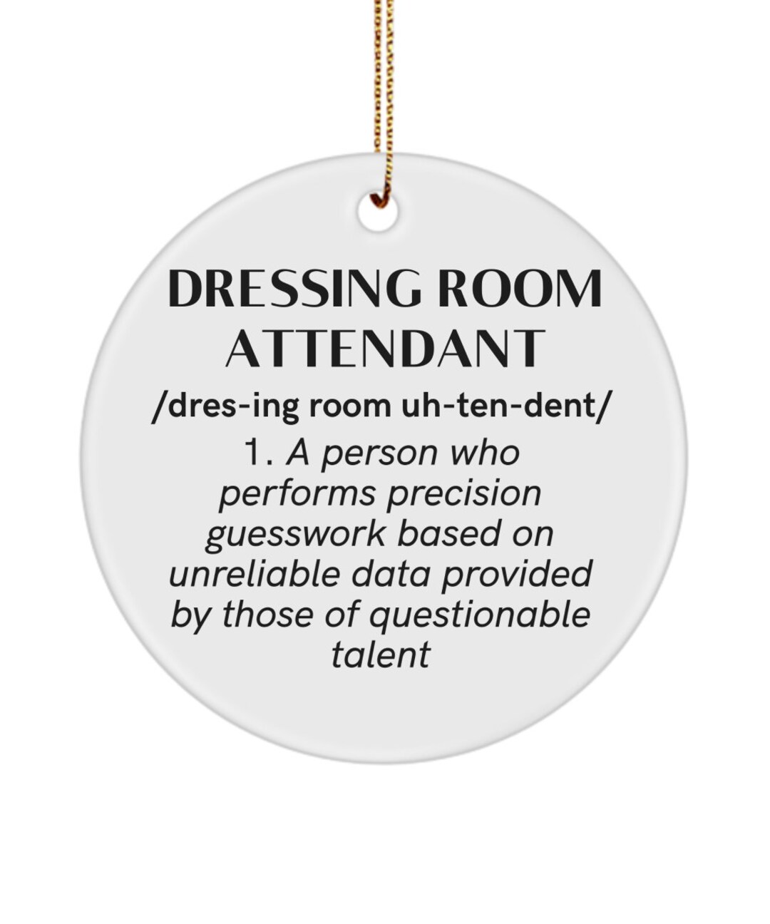 Dressing Room Attendant Definition Coffee Mug Funny Dressing Room